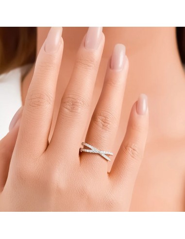 925 Sterling Silver Moissanite Cross Ring for Women Jusqu'à 80% De Réduction