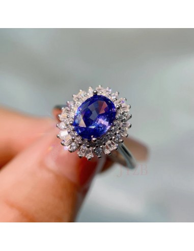 Sterling Silver Tanzanite Ring for Women Venez acheter