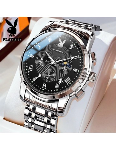 Stainless Steel Quartz Casual Watch for Men en linge