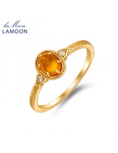 925 Sterling Silver Gold Plated Synthetic Amber Twig Pendant for Women Economisez 