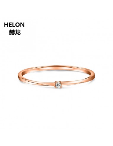 10k Rose Gold SI/H Full Cut Natural Diamond Engagement Ring for Women de la marque