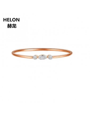 10k Rose Gold Marquise Cut 1.00ctw Diamond Engagement Ring for Women 2 - 3 jours ouvrés.