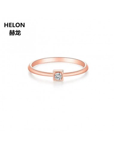 14k Rose Gold Natural Diamond Engagement Ring for Women meilleur choix