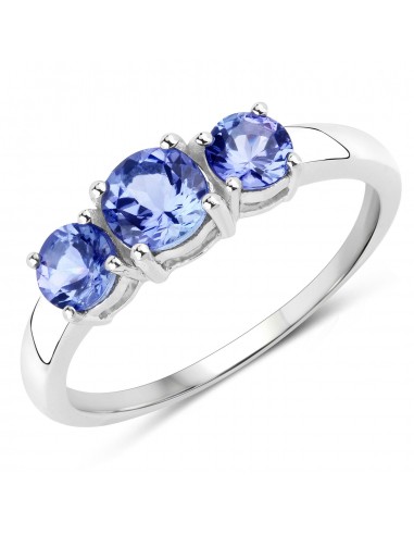 0.93 Carat Genuine Tanzanite 14K White Gold Ring Toutes les collections ici