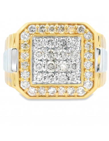 Natural 2.00ct Diamond Mens Ring 10KT Yellow Gold prix pour 