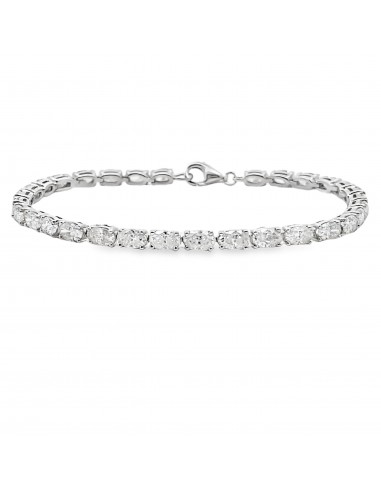 5.70ct Moissanite Tennis Bracelet Sterling Silver pas chere