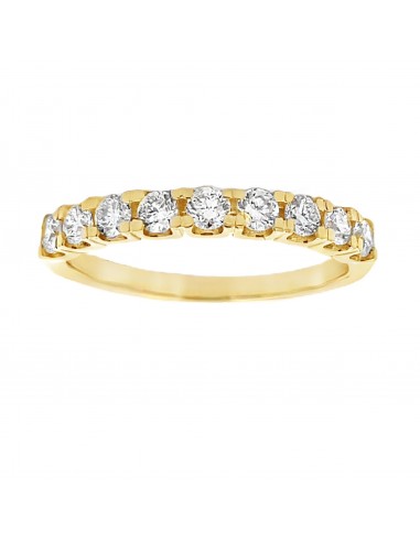 Lab Grown Diamond Wedding Band Ring 10KT Yellow Gold en ligne des produits 