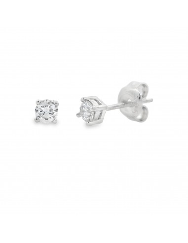 .25ct Lab Grown Diamond Stud Earrings Sterling Silver les ctes