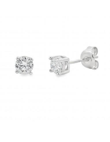 .75ct Lab Grown Diamond Stud Earrings Sterling Silver pas cher 