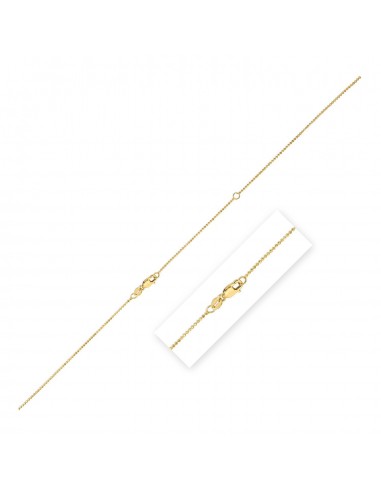 Double Extendable Bead Chain in 14k Yellow Gold (1.00 mm) Dans la société mordern