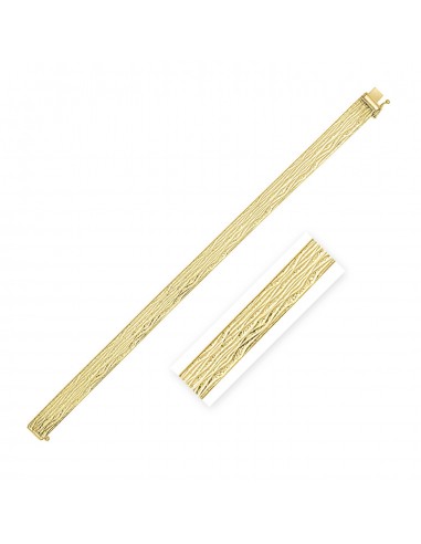 14k Yellow Gold Glacier Bracelet (8.10 mm) Comparez plus de prix