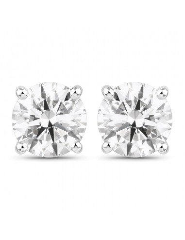 2.00 Carat Lab Grown Diamond 14K White Gold Earrings en linge