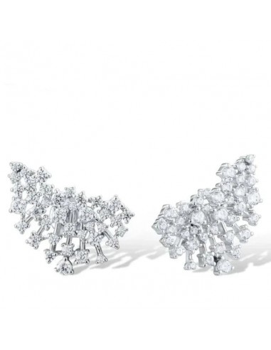 925 Sterling Silver Stud Earrings with White Cubic Zirconia sélection de produits