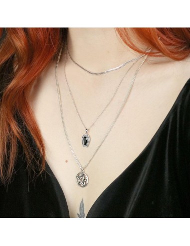 ENDORA. Silver Pentagram Necklace soldes