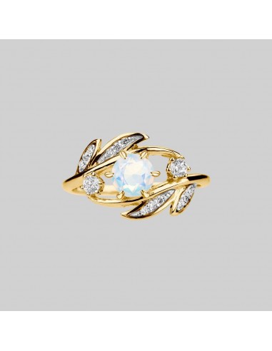 FAWN. Opal Gold Leaf Ring la chaussure