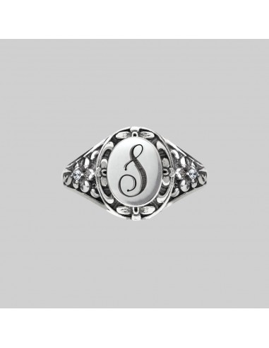 DARK GARDEN. Ornate Initial Ring (N - Z) vous aussi creer 