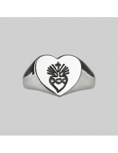 ARDOUR. Sacred Heart Signet Ring - Silver la chaussure