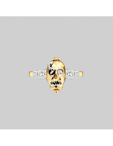 REVENANT. Skull Poison Box Ring - Gold ouvre sa boutique