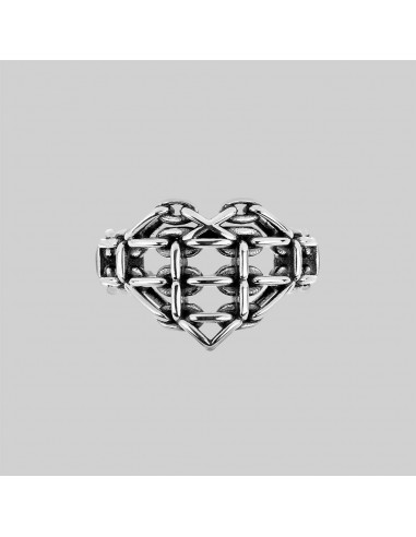 The Supreme Heart Chain Ring - Silver Comparez et commandez 