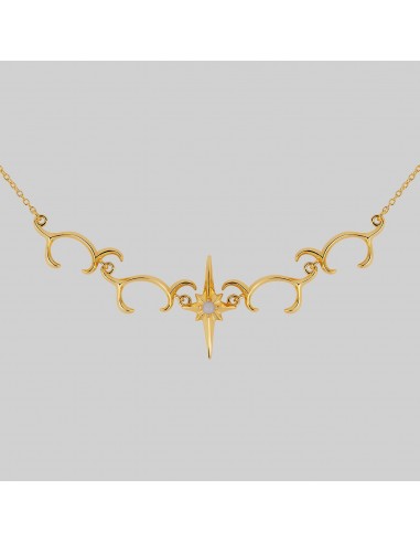 CASSIUS. Star Flare & Waves Opalite Necklace - Gold de technologie