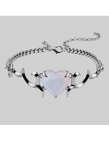 GALACTIC. Cosmic Waves Heart Choker - Silver sur le site 