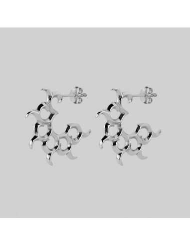 ANDROMEDA. Pinwheel Hoop Earrings - Silver pas cher chine