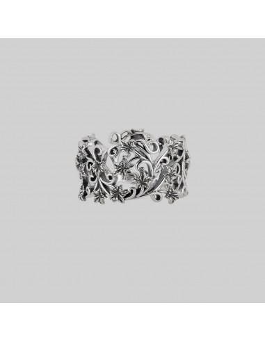 VALERIAN. Wide Ivy Garden Band Ring - Silver vous aussi creer 