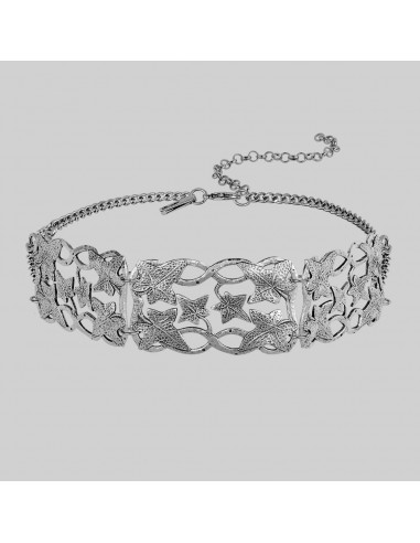 THORA. Climbing Ivy Wide Choker - Silver chez Cornerstreet bien 