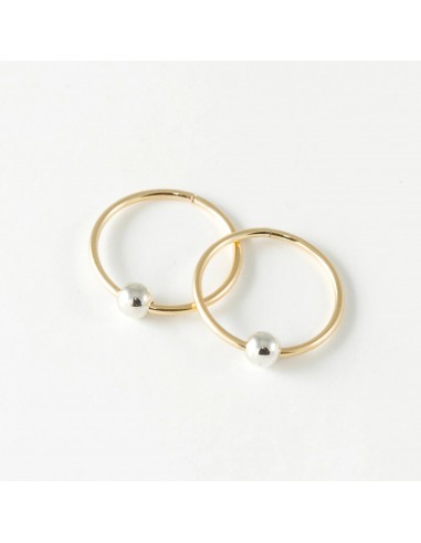 10k Yellow Gold Hoop Earrings – 12mm Sleepers – Small acheter en ligne