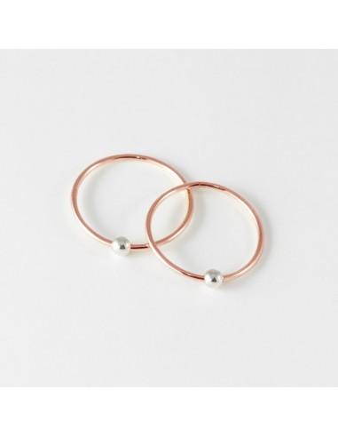 15mm - Sleepers Hoop 10k Rose Gold Earrings – Medium ou a consommer sur place