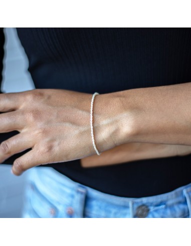 Classic White Rice Pearl Bracelet Single Strand des créatures d'habitude