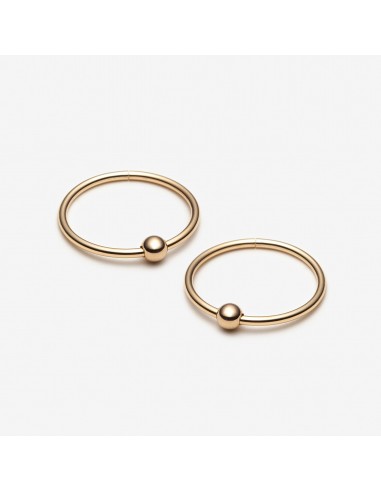 Sleeper Hoop Earrings – 10k Yellow Gold – Monochrome soldes