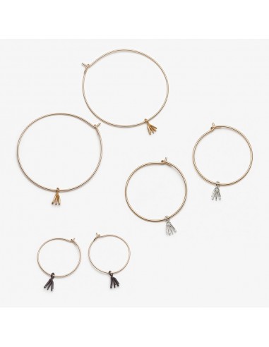 Firework Hoop Earrings - Gold Filled  - 50 mm, 30 mm or 20 mm outlet