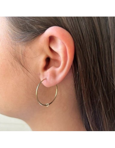 10k Yellow Gold Prélude Hoop Earrings - 24mm soldes