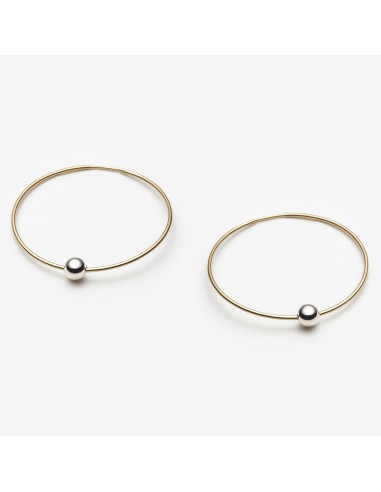 10k Yellow Gold Hoop Earrings - 35mm le concept de la Pate a emporter 