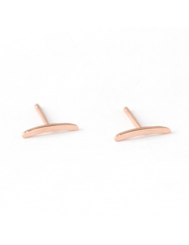 Boucles d'oreilles Mini Wave – Or rose 14k pas chere