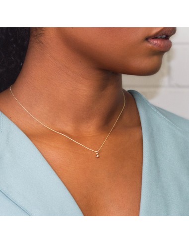 Collier petite goutte pour femmes – Or 10k et 14k hantent personnes