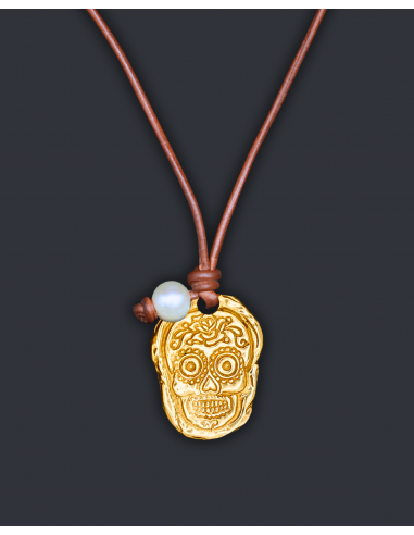 Skull Side Pearl (Gold) soldes